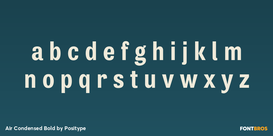 Air Condensed Bold Font Poster #3