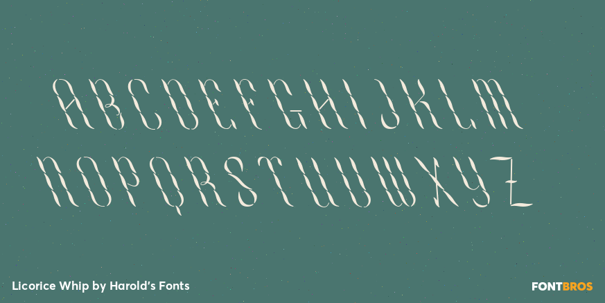 Licorice Whip Font Poster #2