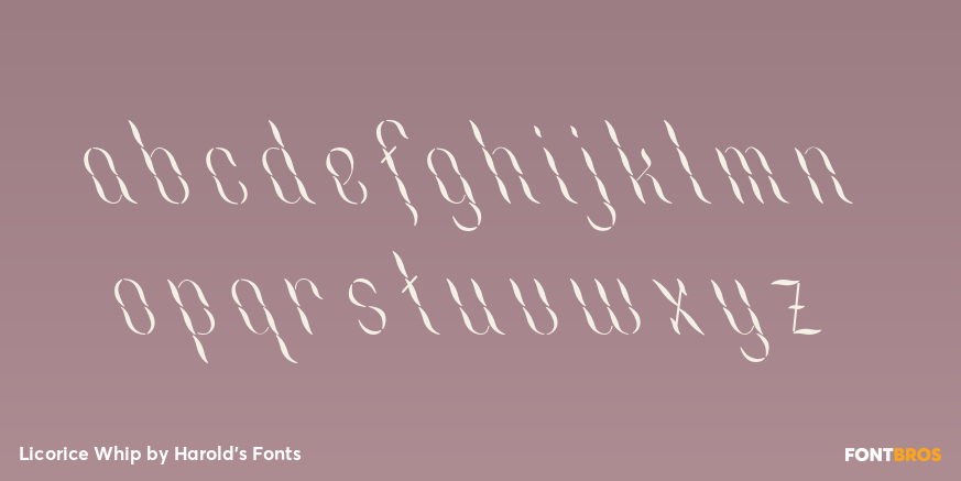 Licorice Whip Font Poster #3