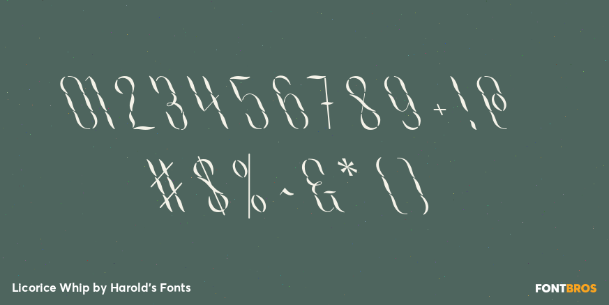 Licorice Whip Font Poster #4