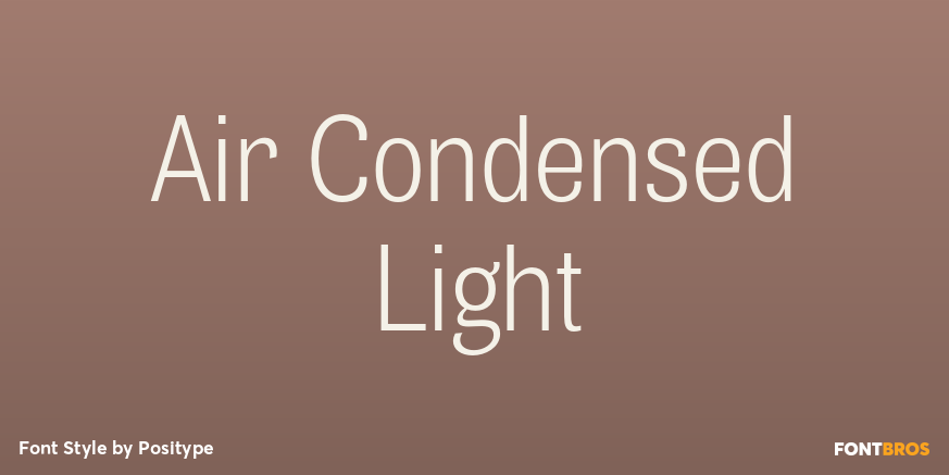Air Condensed Light Font Poster #1