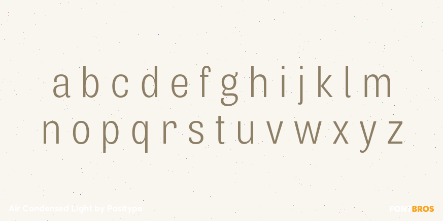 Air Condensed Light Font Poster #1