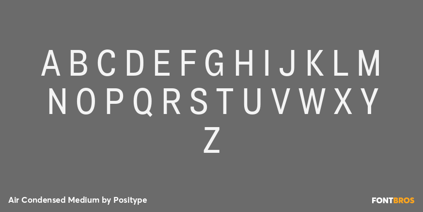 Air Condensed Medium Font Poster #2
