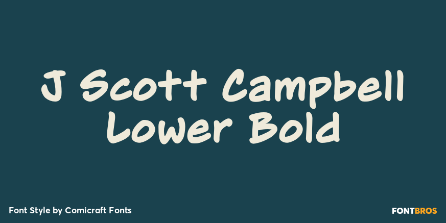 J Scott Campbell Lower Bold Poster