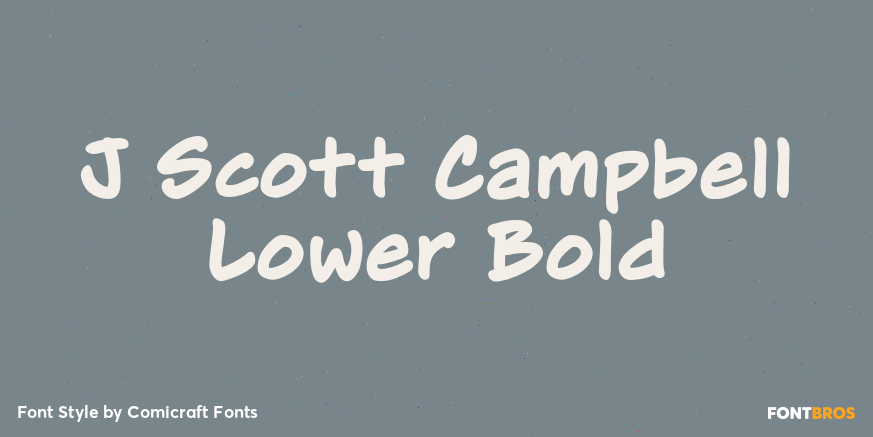 J Scott Campbell Lower Bold Poster
