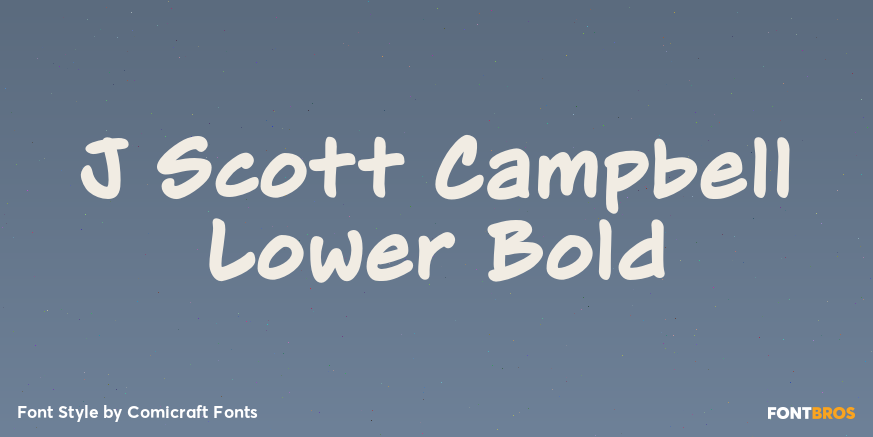 J Scott Campbell Lower Bold Poster