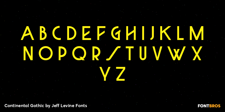 Continental Gothic Font Poster #2