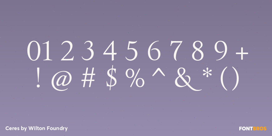 Ceres Font Poster #4