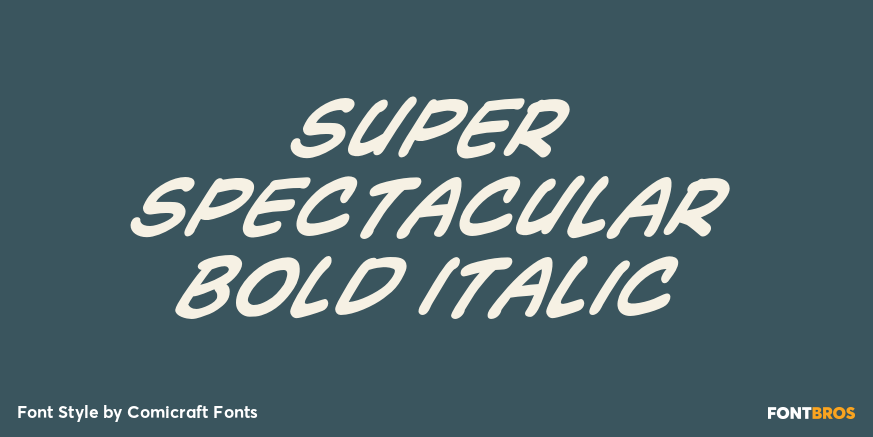 Super Spectacular Bold Italic Poster