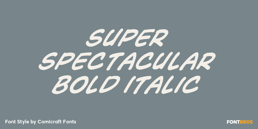 Super Spectacular Bold Italic Poster