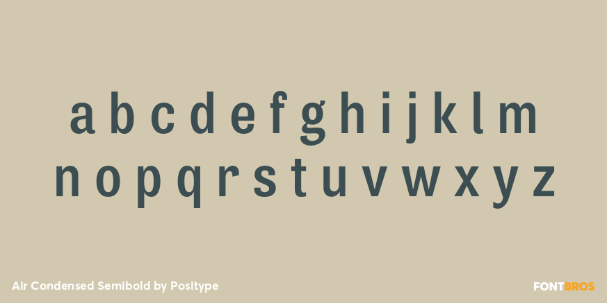 Air Condensed Semibold Font Poster #1