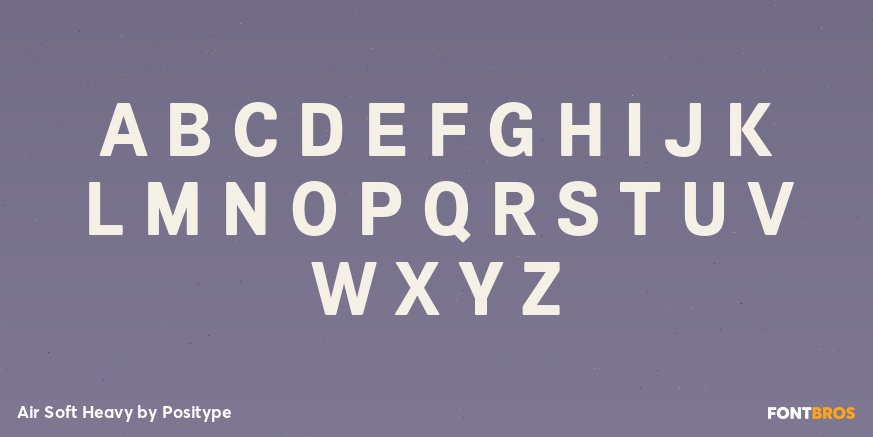 Air Soft Heavy Font Poster #2