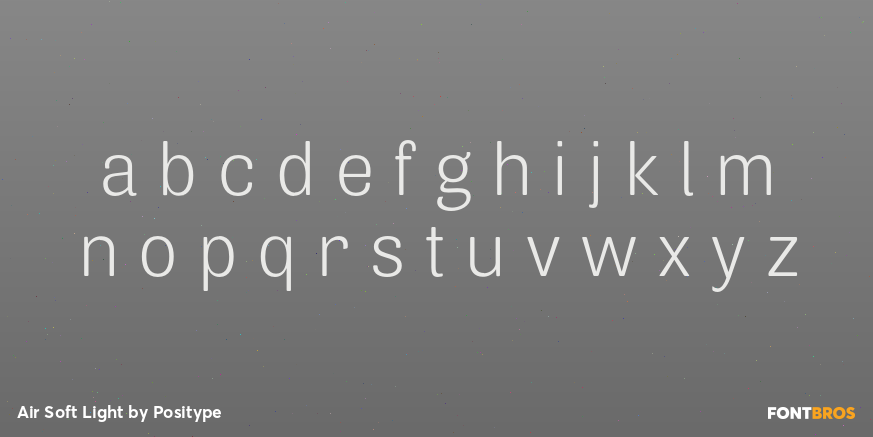 Air Soft Light Font Poster #3