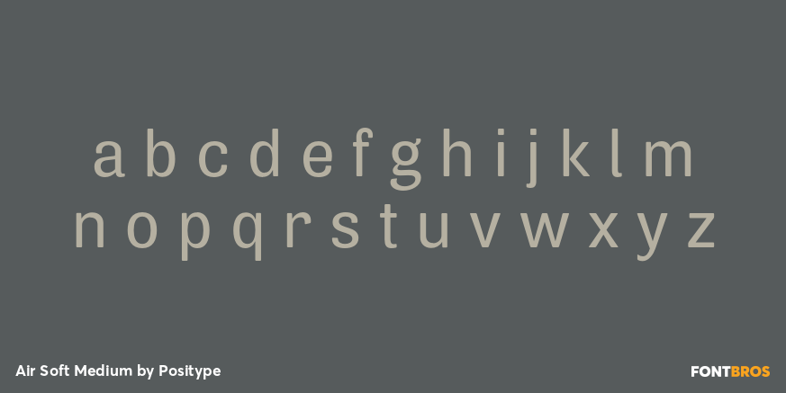 Air Soft Medium Font Poster #3