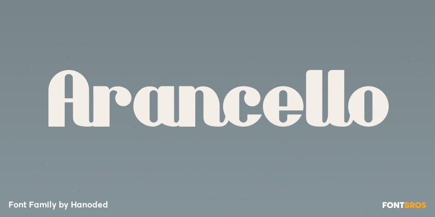 Arancello Font Poster