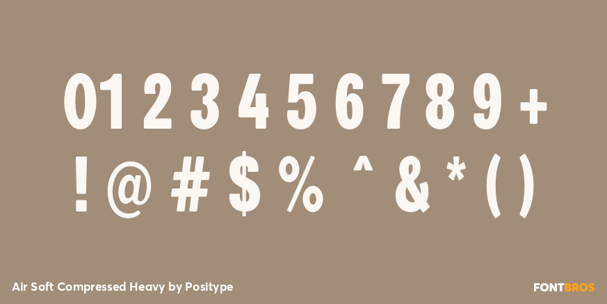 Air Soft Compressed Heavy Font Poster #4