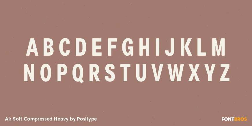 Air Soft Compressed Heavy Font Poster #2