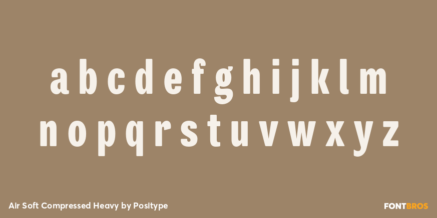 Air Soft Compressed Heavy Font Poster #3