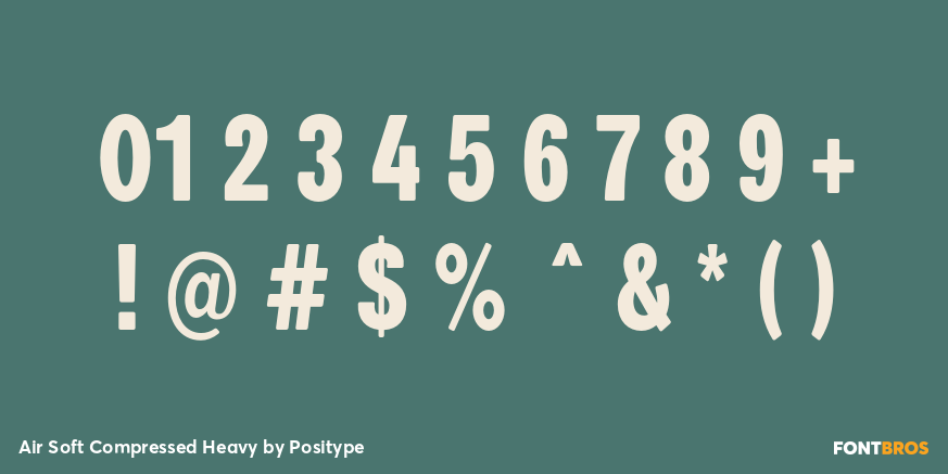 Air Soft Compressed Heavy Font Poster #4