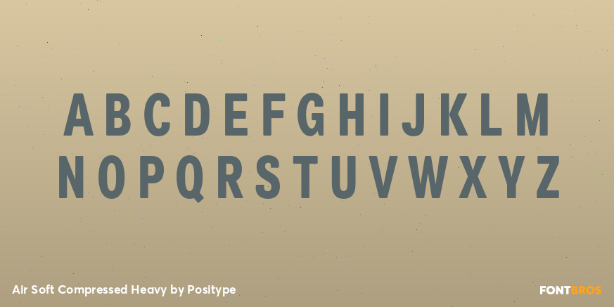 Air Soft Compressed Heavy Font Poster #2