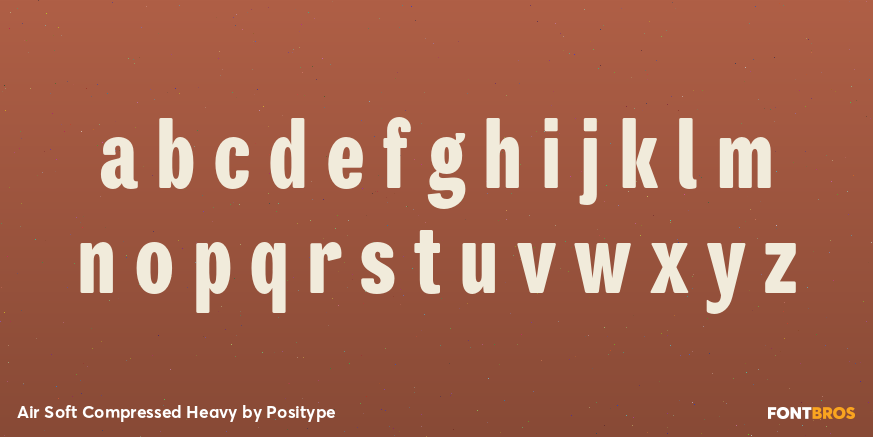 Air Soft Compressed Heavy Font Poster #3