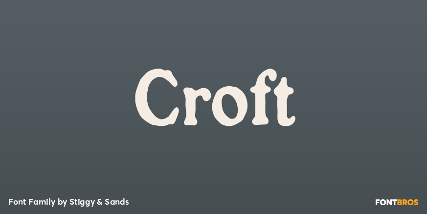 Croft Font Poster