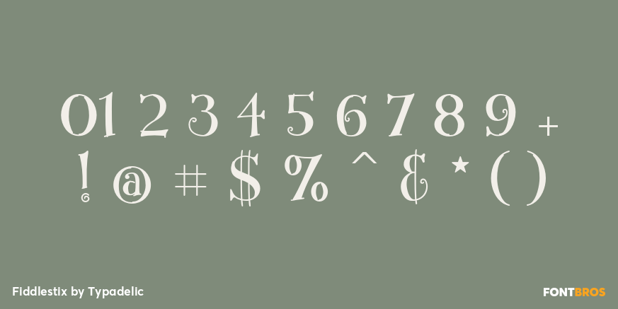 Fiddlestix Font Poster #4
