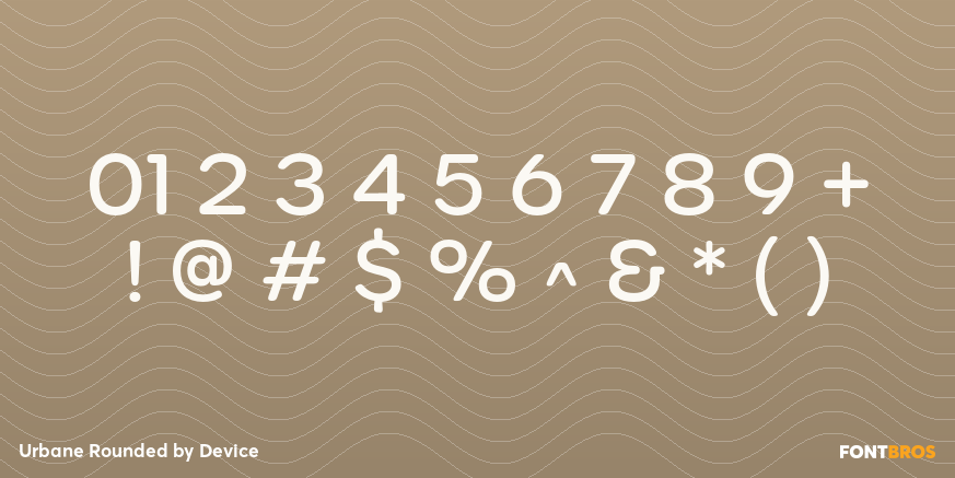 Urbane Rounded Font Poster #1