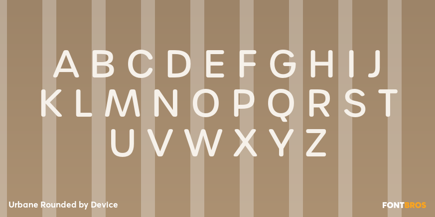 Urbane Rounded Font Poster #1