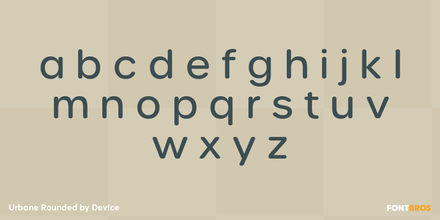 Urbane Rounded Font Poster #1