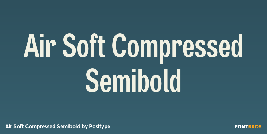Air Soft Compressed Semibold Font Poster #1