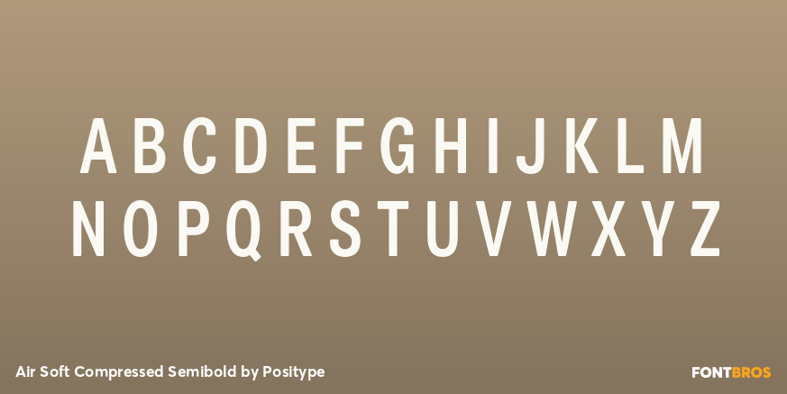 Air Soft Compressed Semibold Font Poster #2