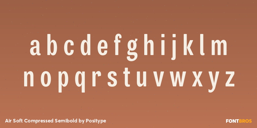 Air Soft Compressed Semibold Font Poster #3