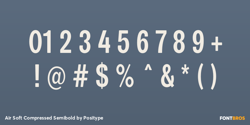 Air Soft Compressed Semibold Font Poster #4
