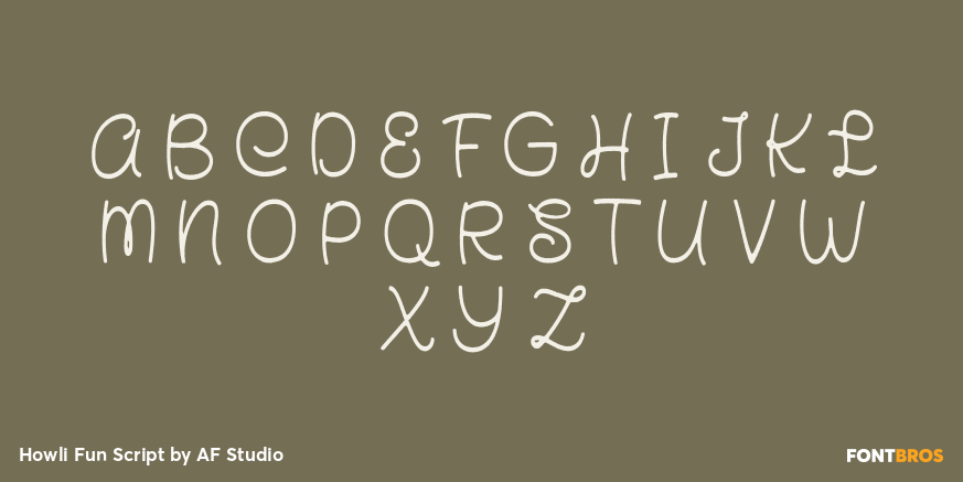 Howli Fun Script Font Poster #2