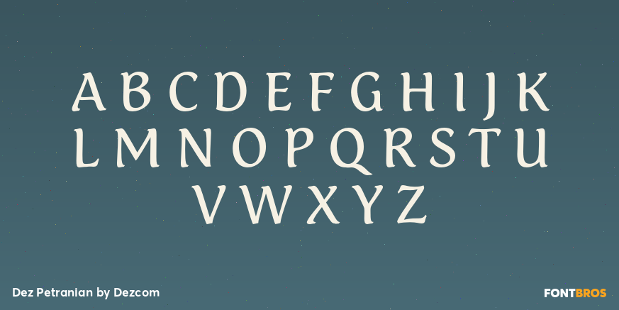 Dez Petranian Font Poster #2