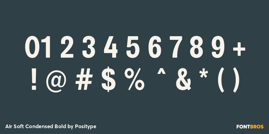 Air Soft Condensed Bold Font Poster #4