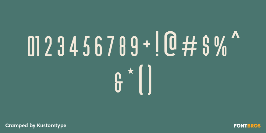 Cramped Font Poster #1