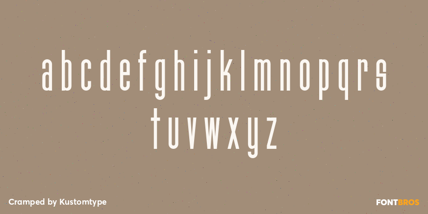 Cramped Font Poster #3