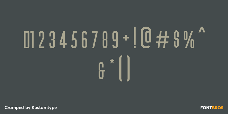 Cramped Font Poster #4