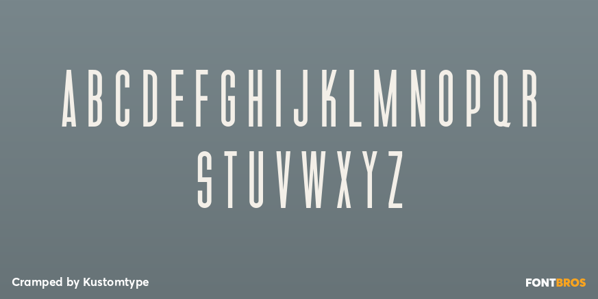 Cramped Font Poster #1