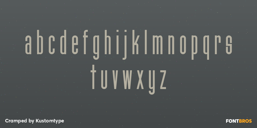 Cramped Font Poster #1