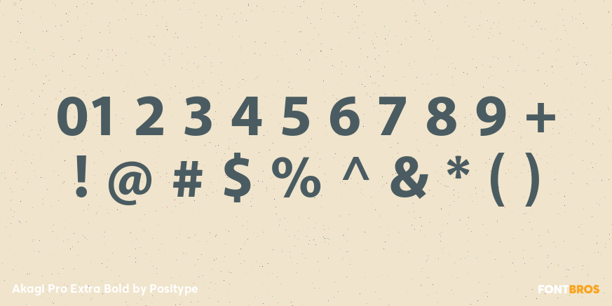 Akagi Pro Extra Bold Font Poster #4