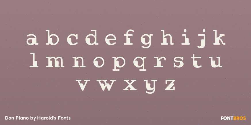 Don Piano Font Poster #3