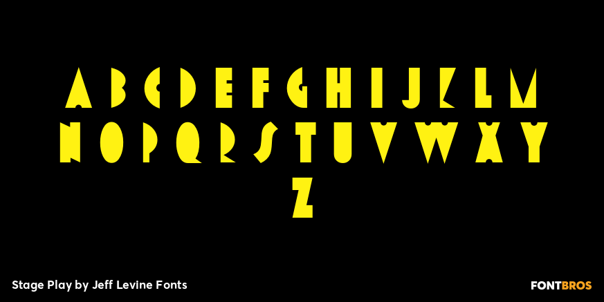 Stage Play Font Poster #2