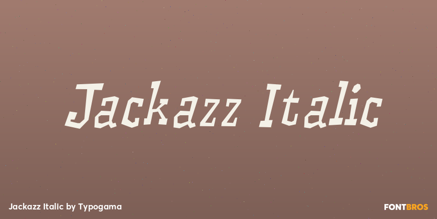 Jackazz Italic Font Poster #1