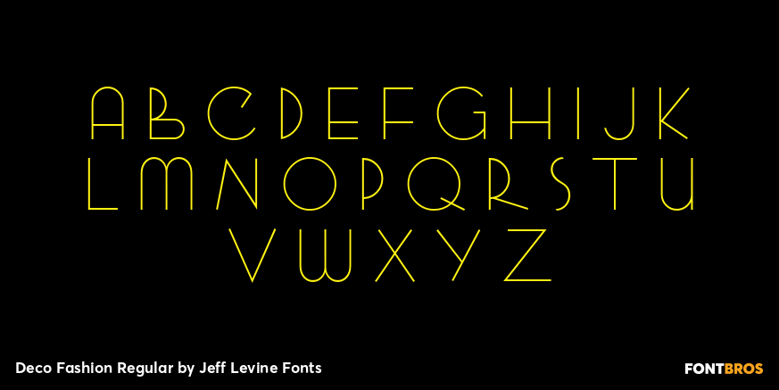 Deco Fashion Regular Font Poster #1
