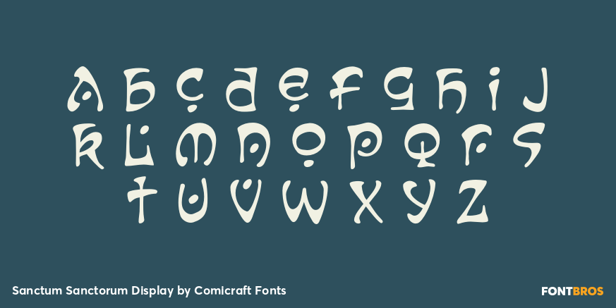 Sanctum Sanctorum Display Font Poster #3