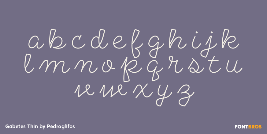 Gabetes Thin Font Poster #1