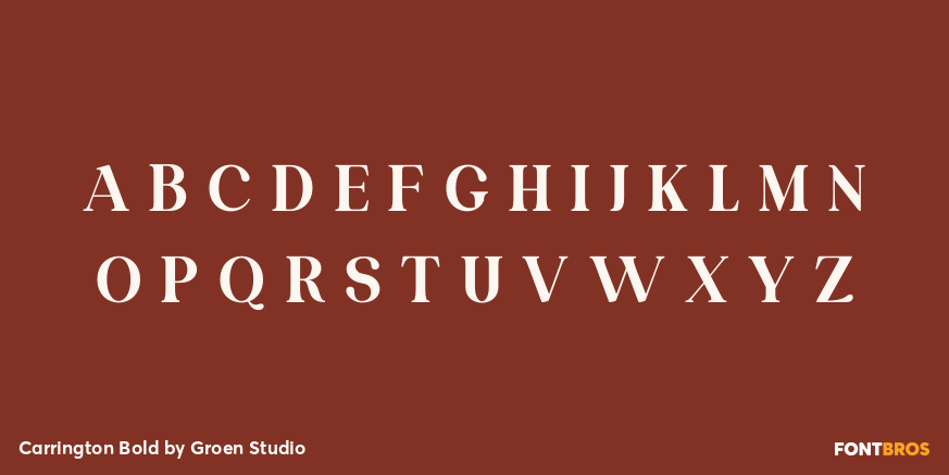 Carrington Bold Font Poster #2